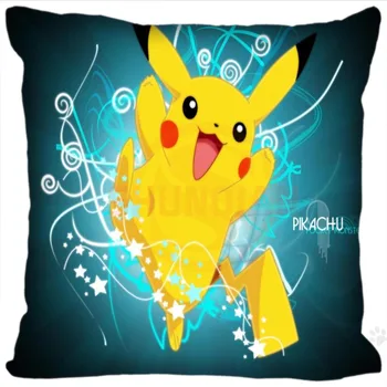 

Pokemon Pikachu Pillowcase Wedding Decorative Pillow Case Customize Gift For Pillow Cover 20x20,35X35cm One sides