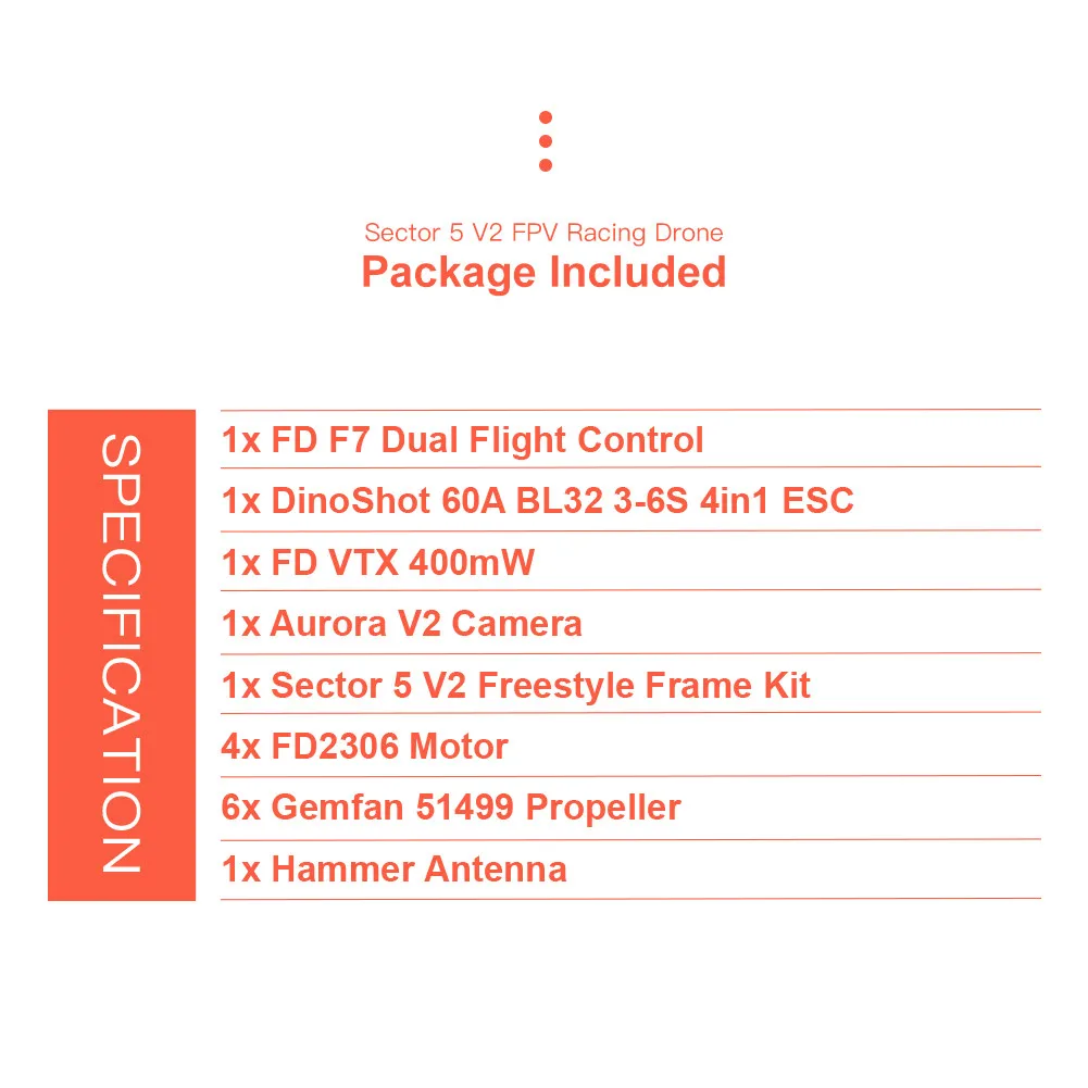 HGLRC Sector5 V2 FPV гоночный Дрон F7 Fc 60A 4в1 ESC 2306 мотор 4S игрушки для детей забавные подарки игрушки для детей# B20