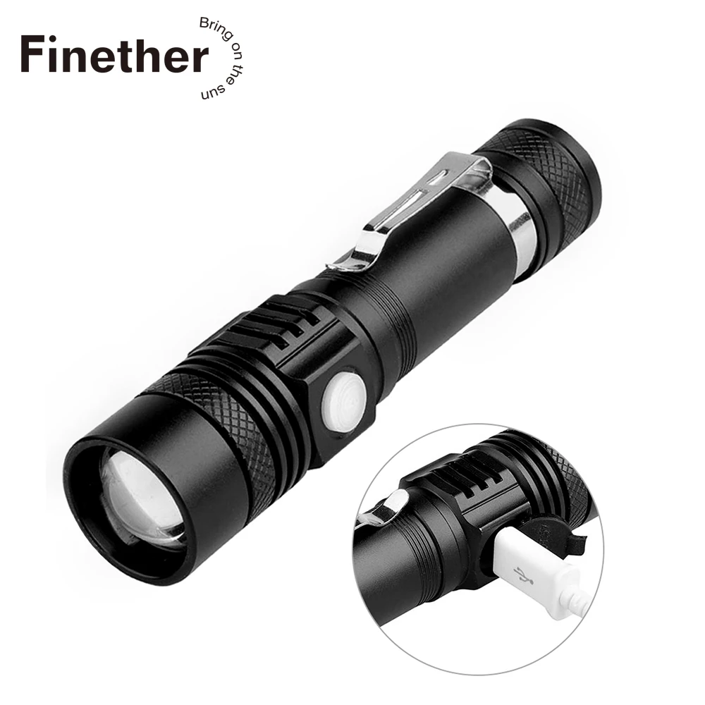 Портативный фонарик Durablle 14500 лм Mini LED18650 Focus USB