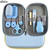 Ciseaux à ongles portable et infantile pour bébé,ensembles outils de santé, kits de soins et toilettage pour enfant nouveau né en bas âge, cadeau de 8 pièces,