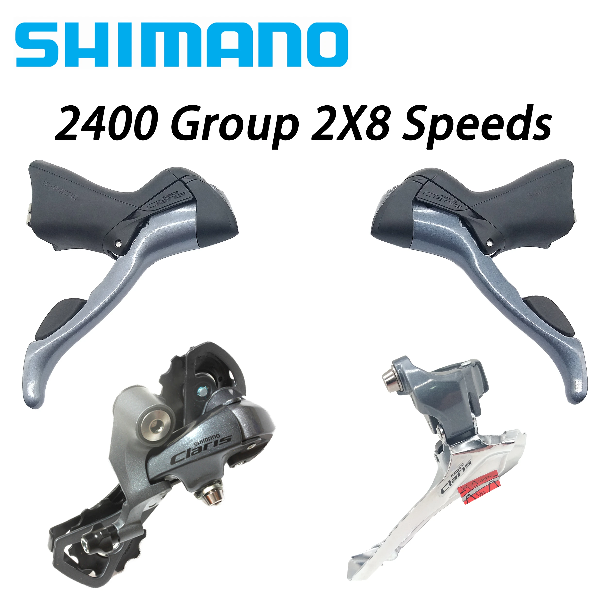 オプティミスティック シマノ claris シフター ST-2400 2×8 STIレバー