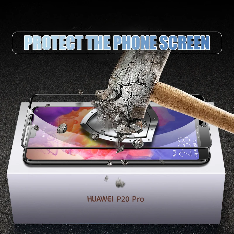 9D полное покрытие из закаленного стекла для huawei P20 Pro P10 P9 Lite Plus Защитная пленка для экрана huawei P Smart