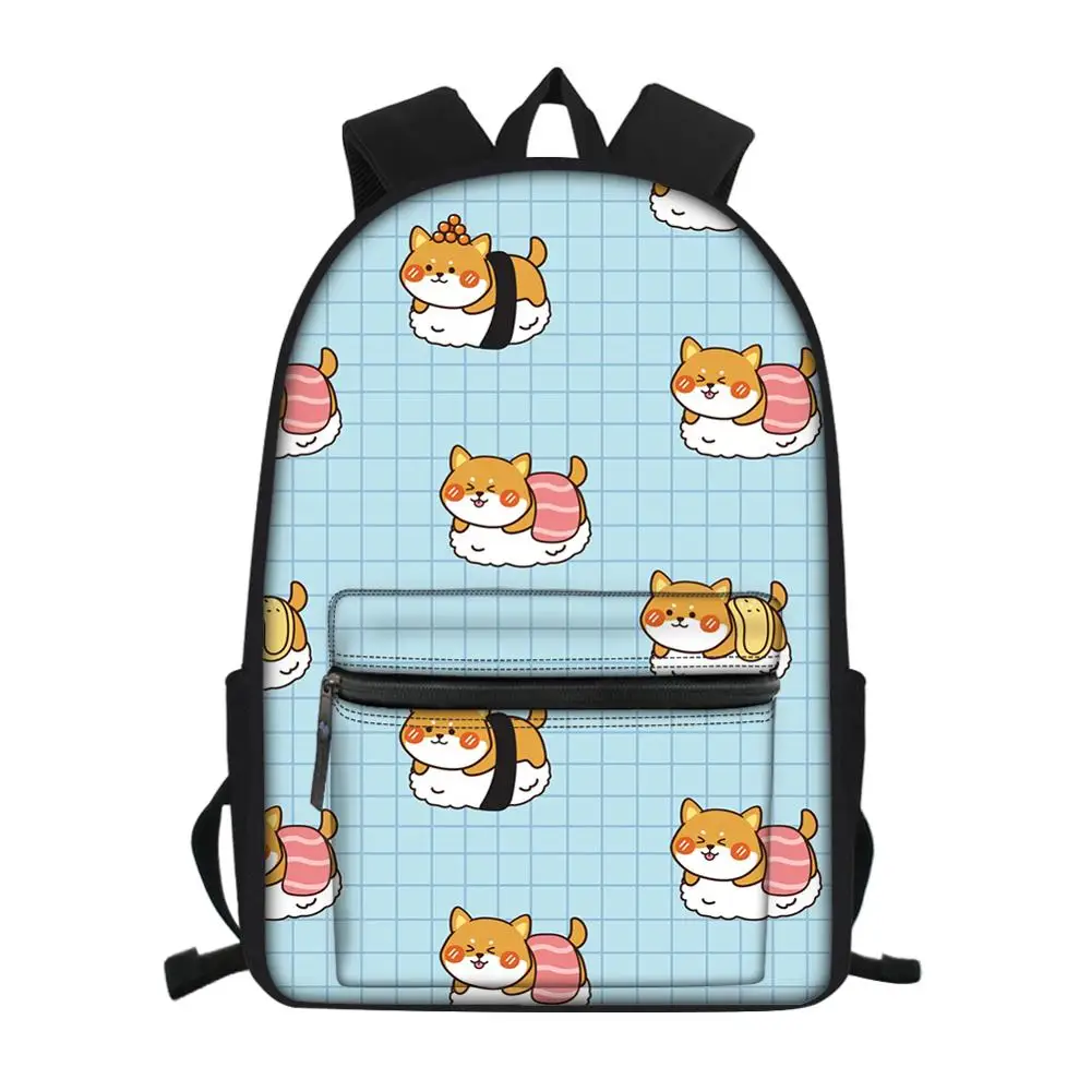 

2020 fashion custom cute dog print teen backpack boy girl travel backpack student school bag laptop bag children school bag