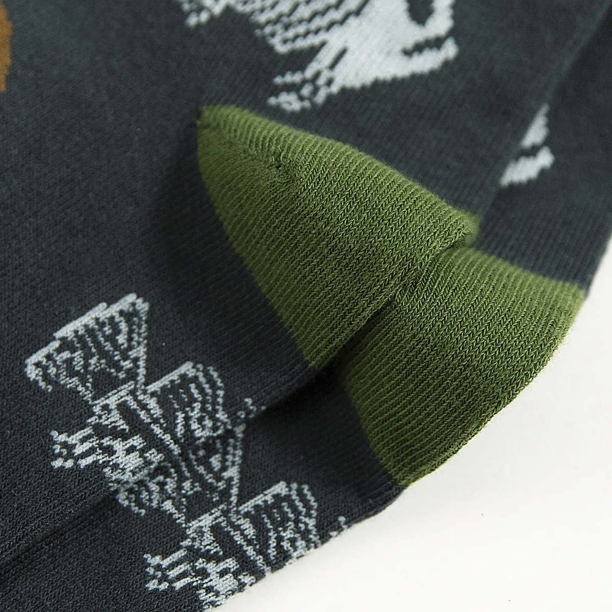 Мужские носки унисекс из чесаного хлопка с рисунком животных; повседневные впитывающие пот носки; персональные хип-хоп носки; оригинальные трендовые носки
