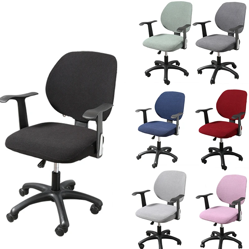 

Stretch Computer Office Chair Cover Universal Desk Task Rotating Chair Slipcover Washable Removable Spandex Chairs Seat Covers