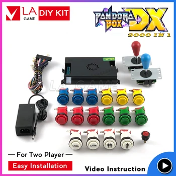 

arcade box pandora box 2020 family version with 3000 games 2 player arcade kit happ type button joystick CGA VGA HDMI output