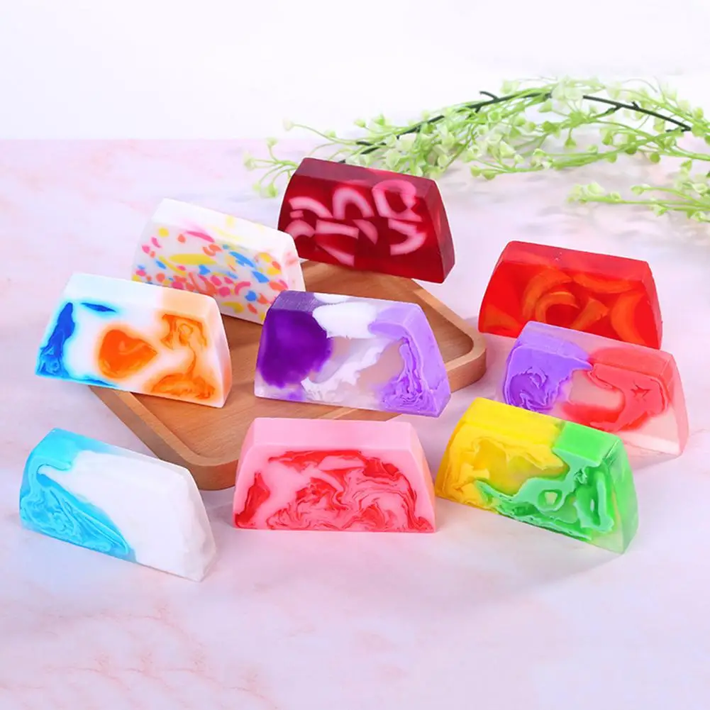 For Sale Hydrating Brightening Skin Colorful Handmade Essential Oil Cleansing Bath Soap QLXKEVqXG