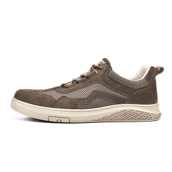 

New Men's Breathable Mesh Shoes Lightweight and Comfortable Running Shoes Non-slip Wear-resistant Lace-up Sneakers