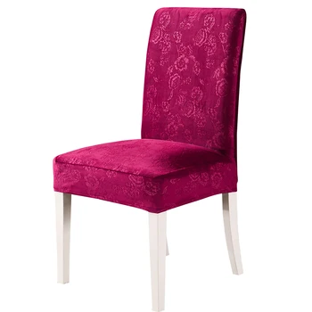 

High-end Korean Crystal Velvet Carved Chair Cover Elastic One-piece Skirt Protector Seat Stretch Chair Cover Removed Washable