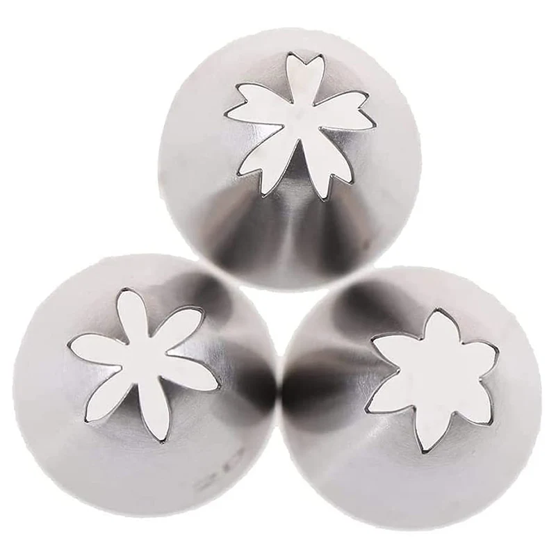 Description Picture 5 of itemPastry Nozzles Set Large 2D/1M /2F Stainless Steel Icing Cream Piping Tips Socket Confectionery Cupcake Cake Decorating Tool