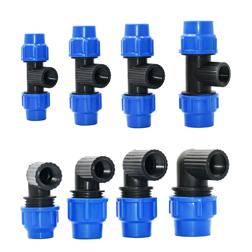 Water Pipe Fittings 20/25/32/40/50mm PE Tube