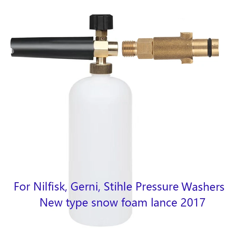 

Snow Foam Lance For Nilfisk Rounded Fitting for Nilfisk Gerni Stihle Soap Foamer Maker Cleaning Jet Sprayer