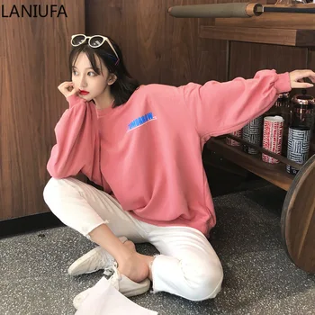 

Autumn Winter Harajuku Hoodies women Sweatshirts Solid color Tops Hooded Women Hoodies Casual Thickening Coat women mujer Y993