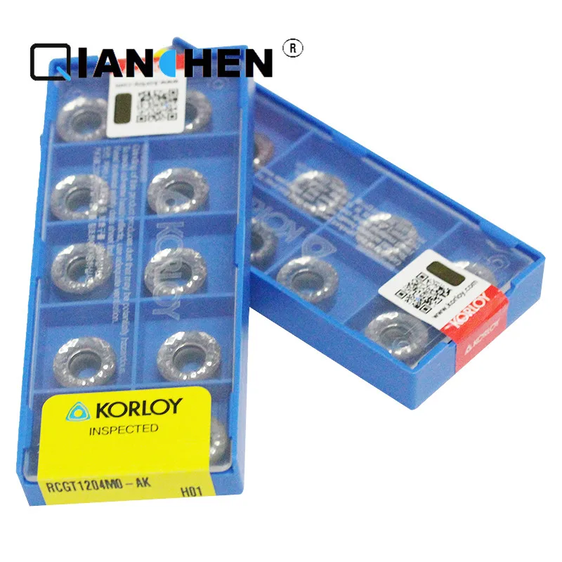 Оригинальная Корея Korloy RCGT1204MO-AK H01 RPMT08T2MOE KF5800 RPMT10T3M-Q (10 шт./лот) вставки для