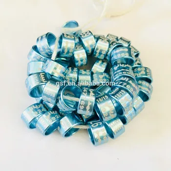 

100pc latest top quality aluminium pigeon leg band pigeon rings 2-16mm