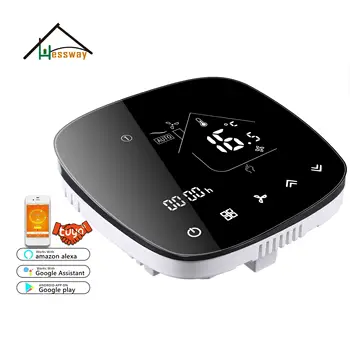 

HESSWAY 2p 4p smart wifi smart thermostat temperature for cool/heat regulator Works with Alexa Google home