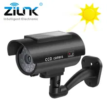 Имитация поддельной камеры Солнечной Энергии Водонепроницаемый Открытый Крытый безопасности CCTV Камеры Наблюдения Пуля мигающий светодиодный светильник