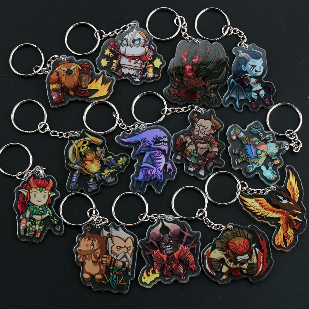 2020 модные ювелирные изделия Dota 2 брелок акриловая фигурка кулон Dota2 для ключей Porte