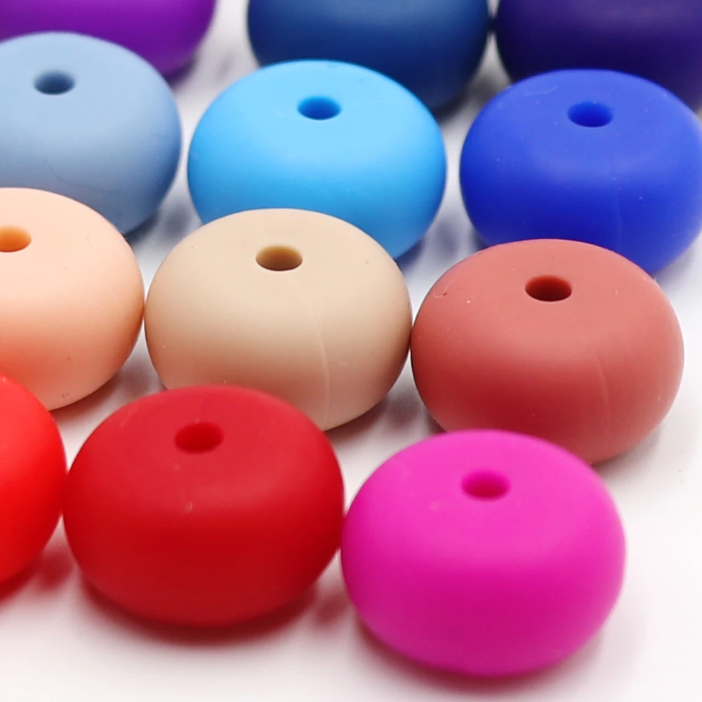 * 500 шт Силиконовые Прорезыватели Abacus бусы 100% силиконовые прорезыватели