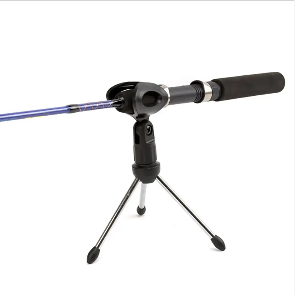 

Tripod Bracket Portable Zinc Alloy Desktop Table Adjustable Holder Winter Fishing Rod Rack Fishing Pole Fishing Accessories
