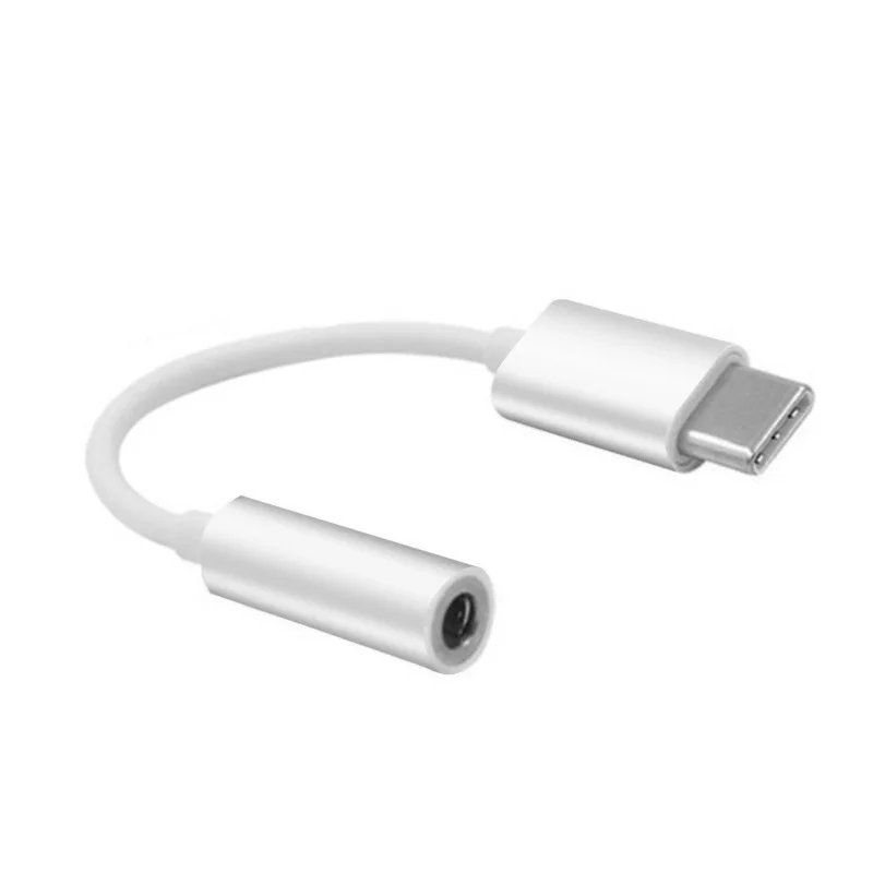 Usb Type C To 3 5mm Jack TypeC Audio Splitter Headphone Cable Earphone Aux 3 5 Adapter Charger For Xiaomi Mi6 Huawei