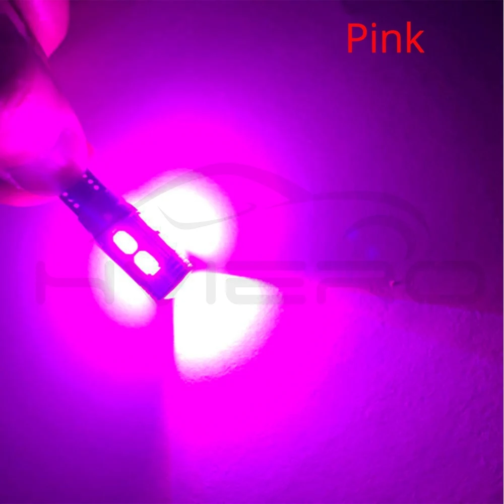 Hviero T10 Wedge Buld White Blue Canbus Xenon W5W 194 5630 5730 10Smd DC 12v No Obc Error Reverse Light Turn Light Side Lamp Stop Light