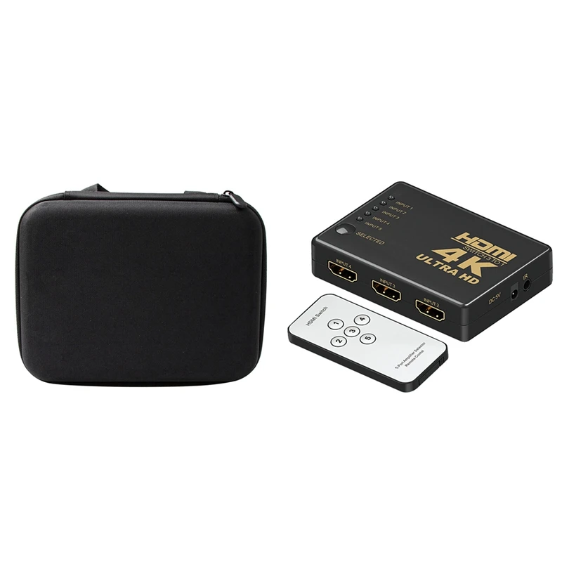 HDMI переключатель 5 в 1 поддержка 4K Full HD 1080P 3D Инфракрасный пульт дистанционного