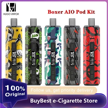 

Original Hugo Vapor Boxer AIO Pod Kit W/ Internal 1500mAh Battery W/ 40W Output W/ 3.5ml Capacity Pod W/ Type-C For MTL/DL Vape