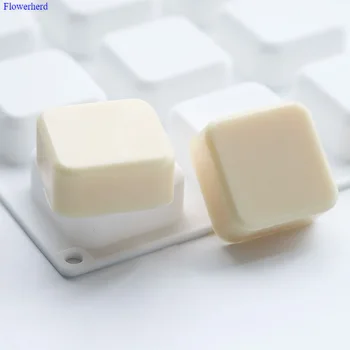 

Simple Square Handmade Soap Silicone Mold 9 Cavities Flexible Soap Making Supplies Fondant Cake Chocolate Mold Bath Tools
