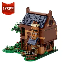 

MOC Tree House Building Blocks Ideas 21318 Bricks with Action Figures Model City Medieval Building Assembling Toys for Children