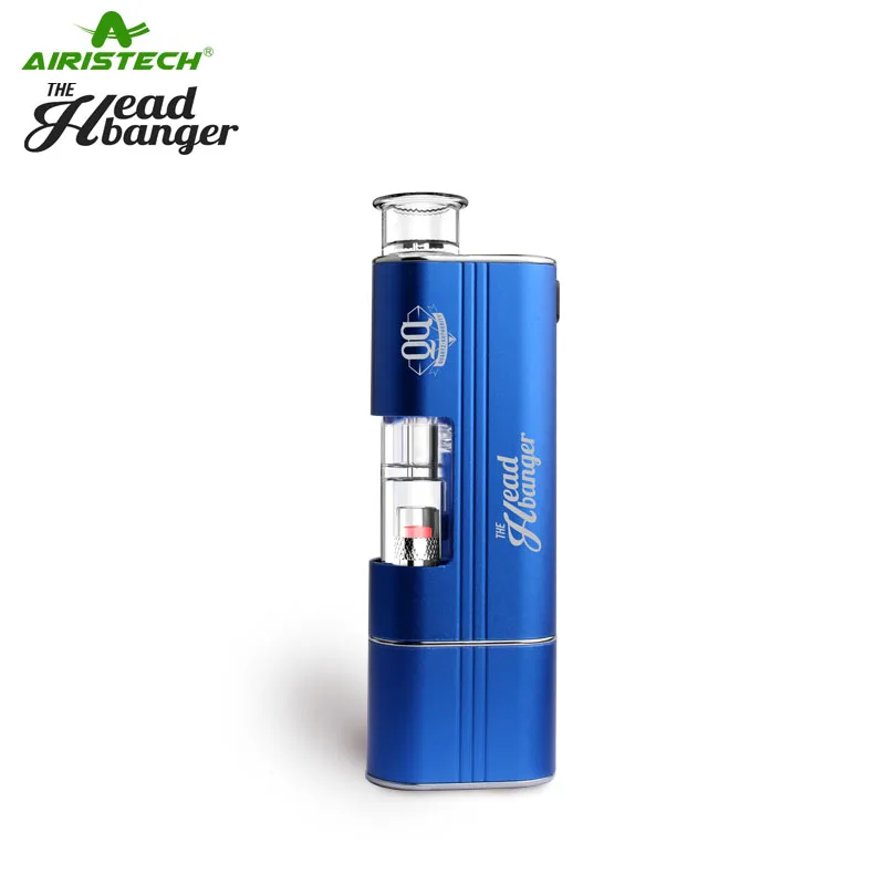 AIRISTECH airis Headbanger воск испаритель 1500ohm 2в1 вейп Ручка Комплект Qcell катушкой электронная сигарета - Цвет: Синий