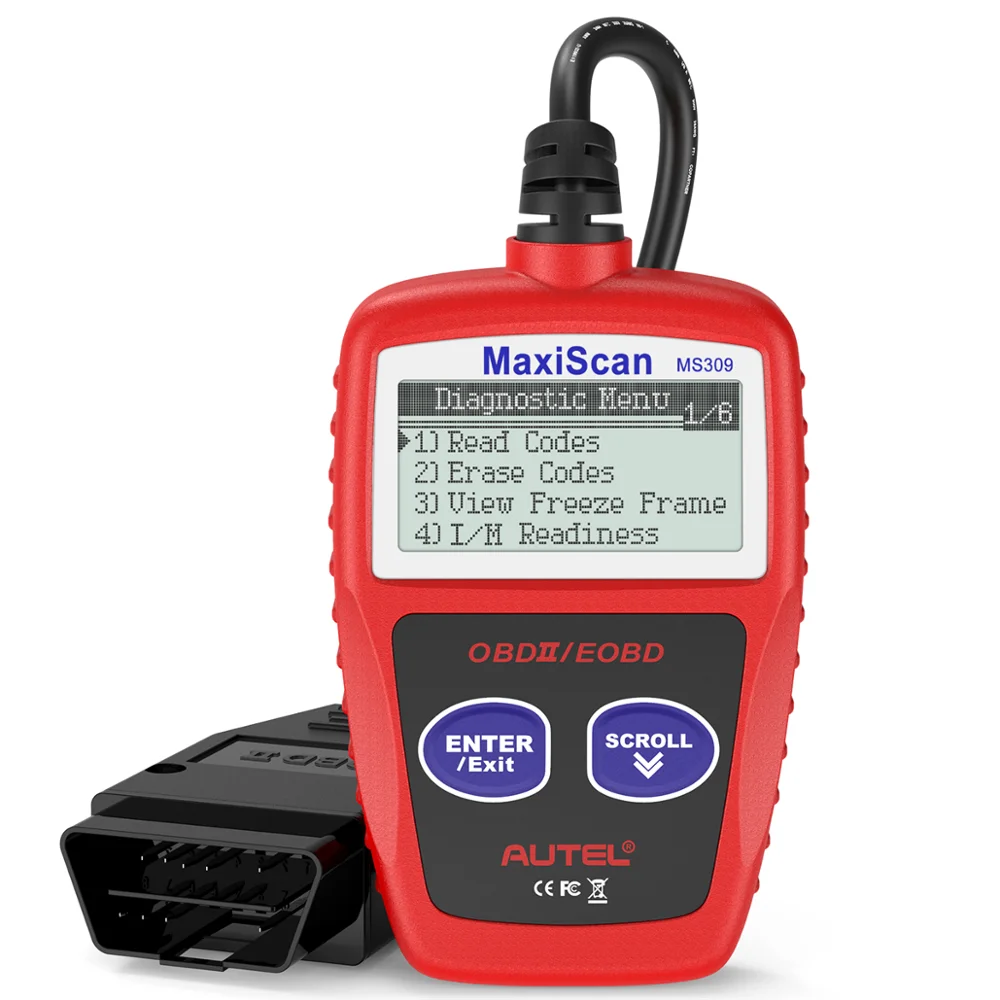 Автомобильный тестер AUTEL MaxiScan MS309 диагностический сканер для считывания кодов