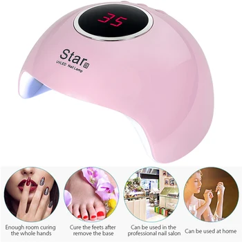 

Star 6 Nail Dryer For Nail LED UV Lamp 36W MINI USB Lamp For Manicure LCD Display Drying All Gels Nail Polish Nail Art Tools