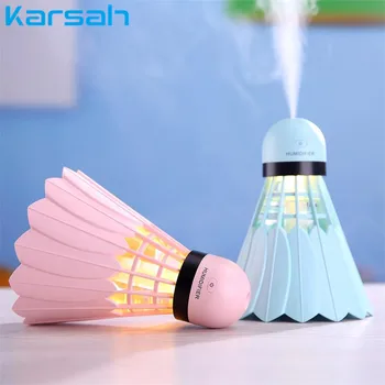 

240Ml Portable Air Humidifier Badminton Car Mist Diffuser Essential Oil Air Fresher Ultrasonic Purifier For Desktop Office
