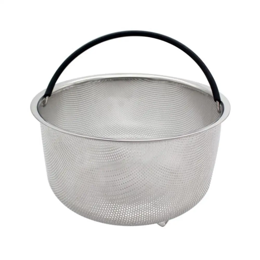 

Stainless Steel Rice Cooking Steam Basket Pressure Cooker Anti-scald Steamer Strainer Fits Multi-Function Fruit Cleaning Basket