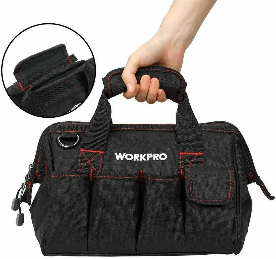 Горячая WORKPRO 12 дюймов сумка для инструментов 600D полиэстер электрик сумка на плечо Наборы инструментов сумка