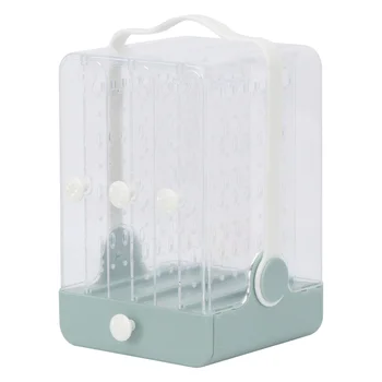 

1pc Transparent Jewelry Storage Box Dustproof Jewelry Holder Necklace Organizer