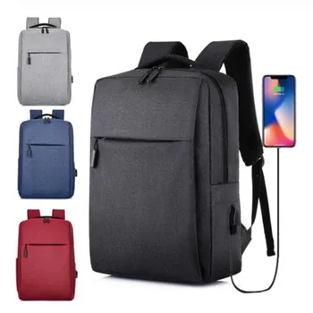 

Newest Border Supply of Goods Logo Customizable USB Backpack Casual MEN'S Business Bag Laptop Backpack a Generation of Fat
