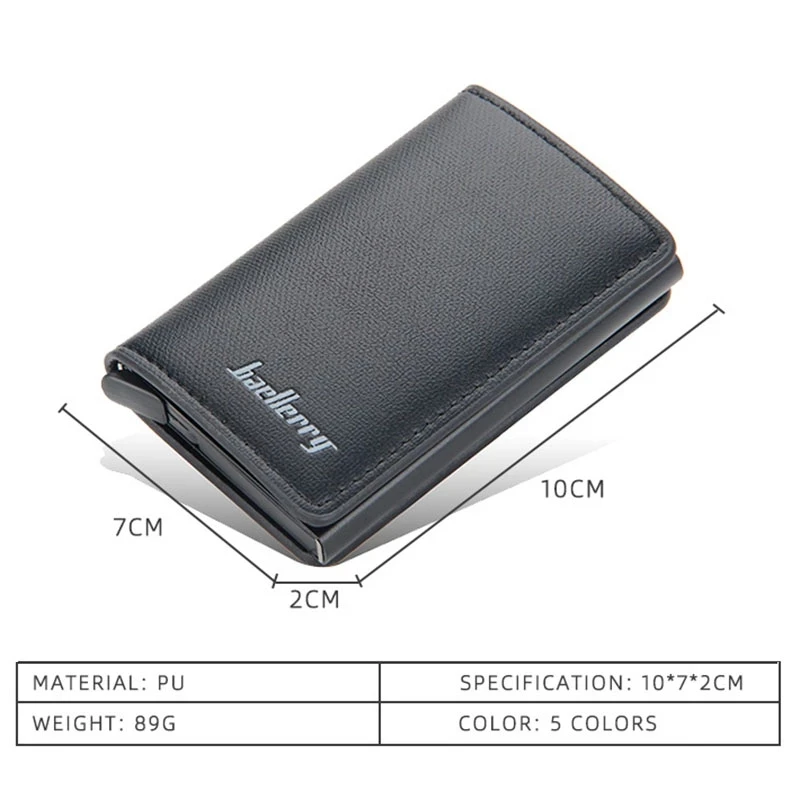 비즈니스 스마트 안티 RFID 차단 ID 신용 카드 소지자 수호자 카드 케이스 알루미늄 상자 슬림 남성 여성 지갑 카드 소지자 지갑