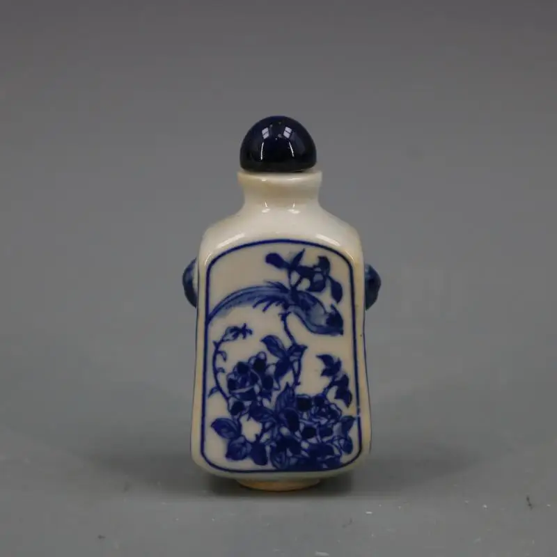 Античный фарфор(пион, цветы и птицы), бутылка для сжигания Qing Kangxi годовая система