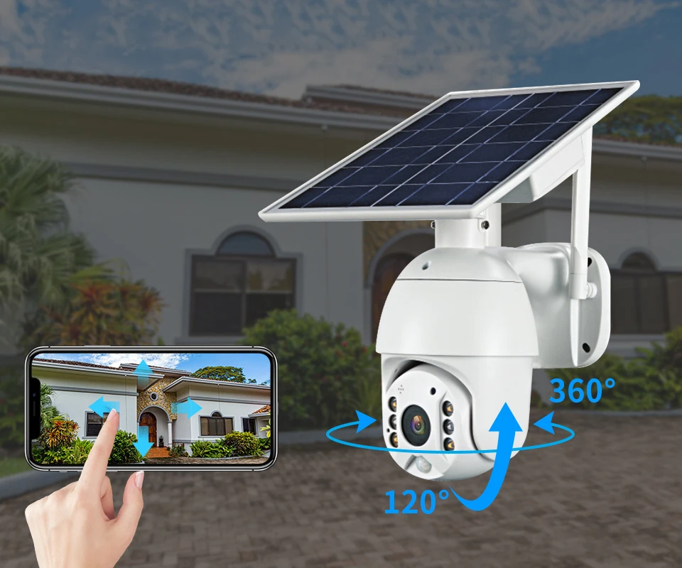 Orendil OSE-03 4G LTE 1080P Dome Camera 5W Solar Panel Battery Security Camera 12