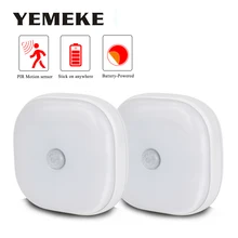 PIR светодиодный датчик движения свет с клейкой наклейкой беспроводной настенный светильник шкаф ящик шкаф спальня кухня ночник