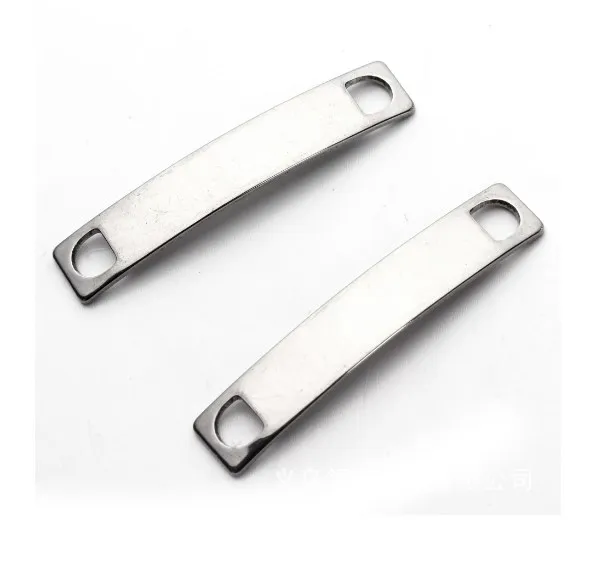 

Плоские бусины из металлического сплава для изготовления браслетов, 20 шт./партия, 38*7 мм