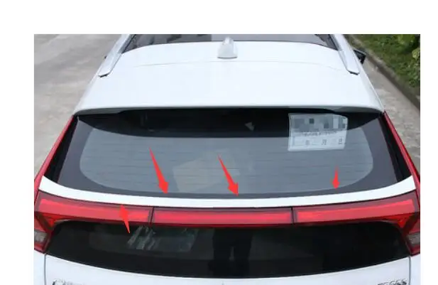 Для Mitsubishi Eclipse Cross 2018 ABS Chrome спойлер заднего багажника крыла молдинговая полоса