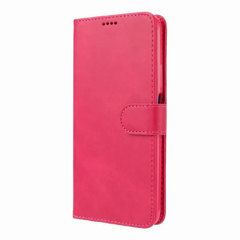 Rose Red Case Чехол для Honor 9X, чехол s, винтажный, роскошный, магнитный, откидной кошелек, кожаный, для бизнесменов, для телефона, для huawei Honor 9X9 X, Fundas - Цвет: Rose Red Case