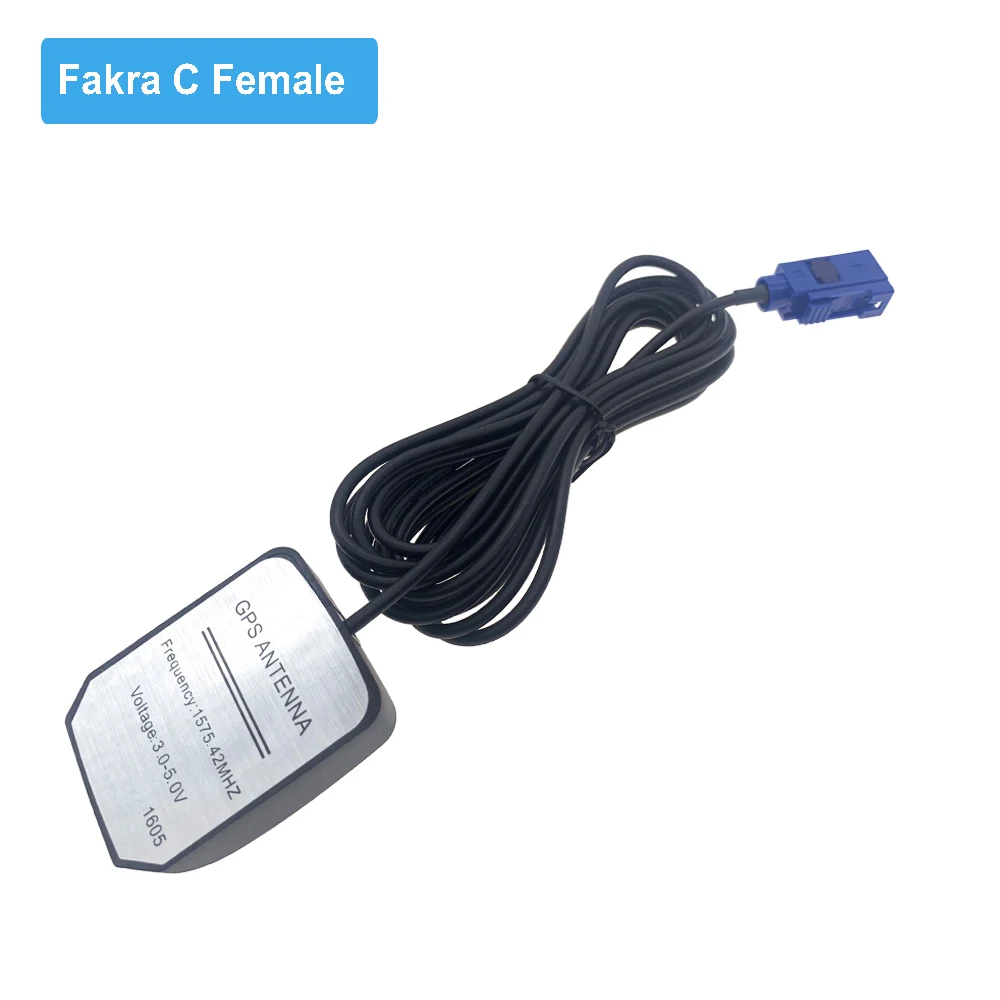Bevotop Car GPS Antenna Fakra C Female Right Angle Jack RG174 Cable GPS Receiver Antenna Aerial Adapter 2M 3M 5M 7M