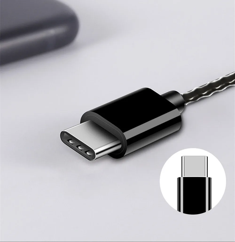 Высокое качество 6U рога Широкая совместимость Тип C USB-C наушники-вкладыши гарнитура наушники Wth с проводным управлением микрофон