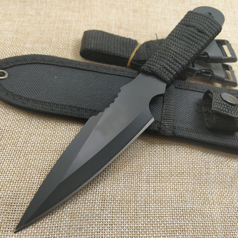 Острый карманный нож с фиксированным лезвием, уличный тактический нож 440C, стальное лезвие, боевые ножи для кемпинга, охоты, выживания, многофункциональные инструменты для повседневного использования