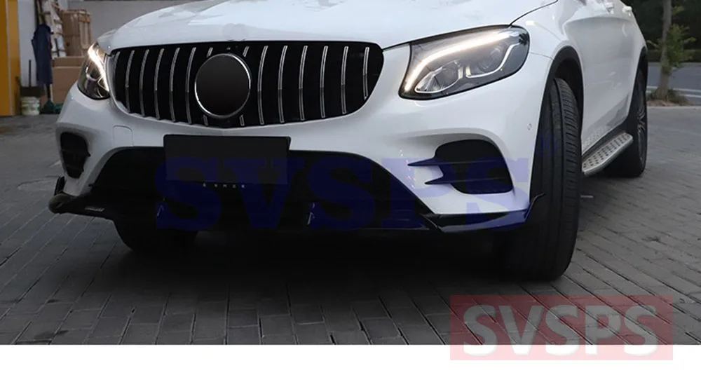 Tuning Parts Front Bumper Lip For Mercedes Benz For Brabus Glc Class Glc Coupe X253 C253 Glc200 Glc260 Glc300 2015 2018 Year Front Skirt Aliexpress