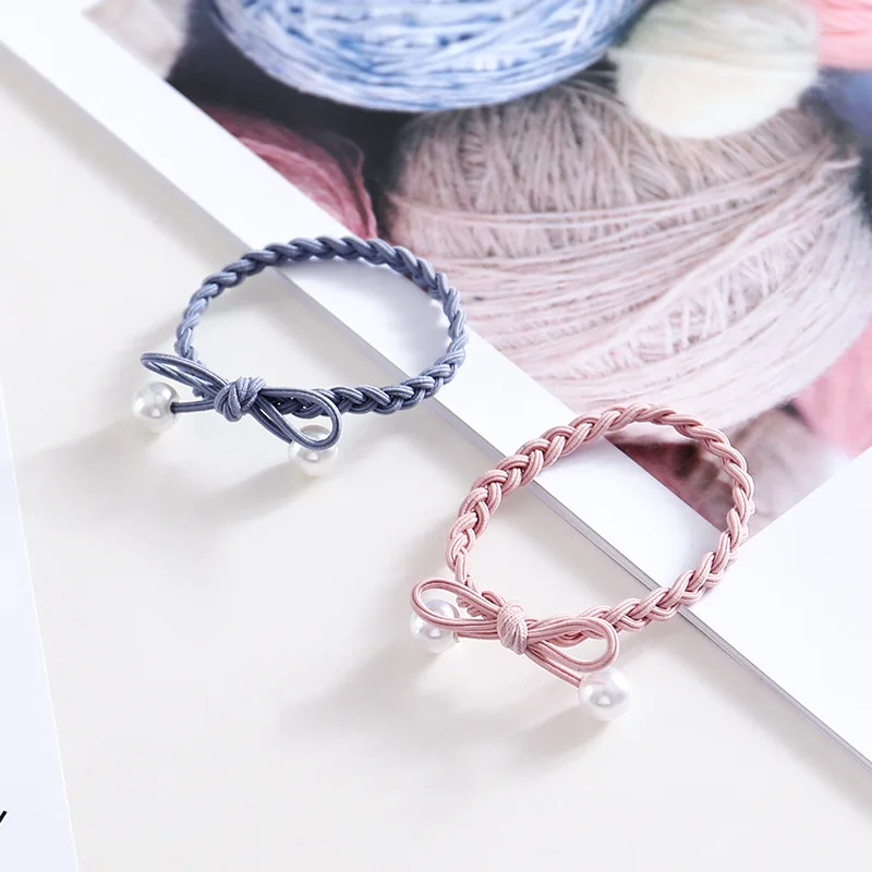 

Korean-style Cool Braid Hairband Simple Mori Girl Line Pearl Bow Headband Hipster For Tying Hair Band